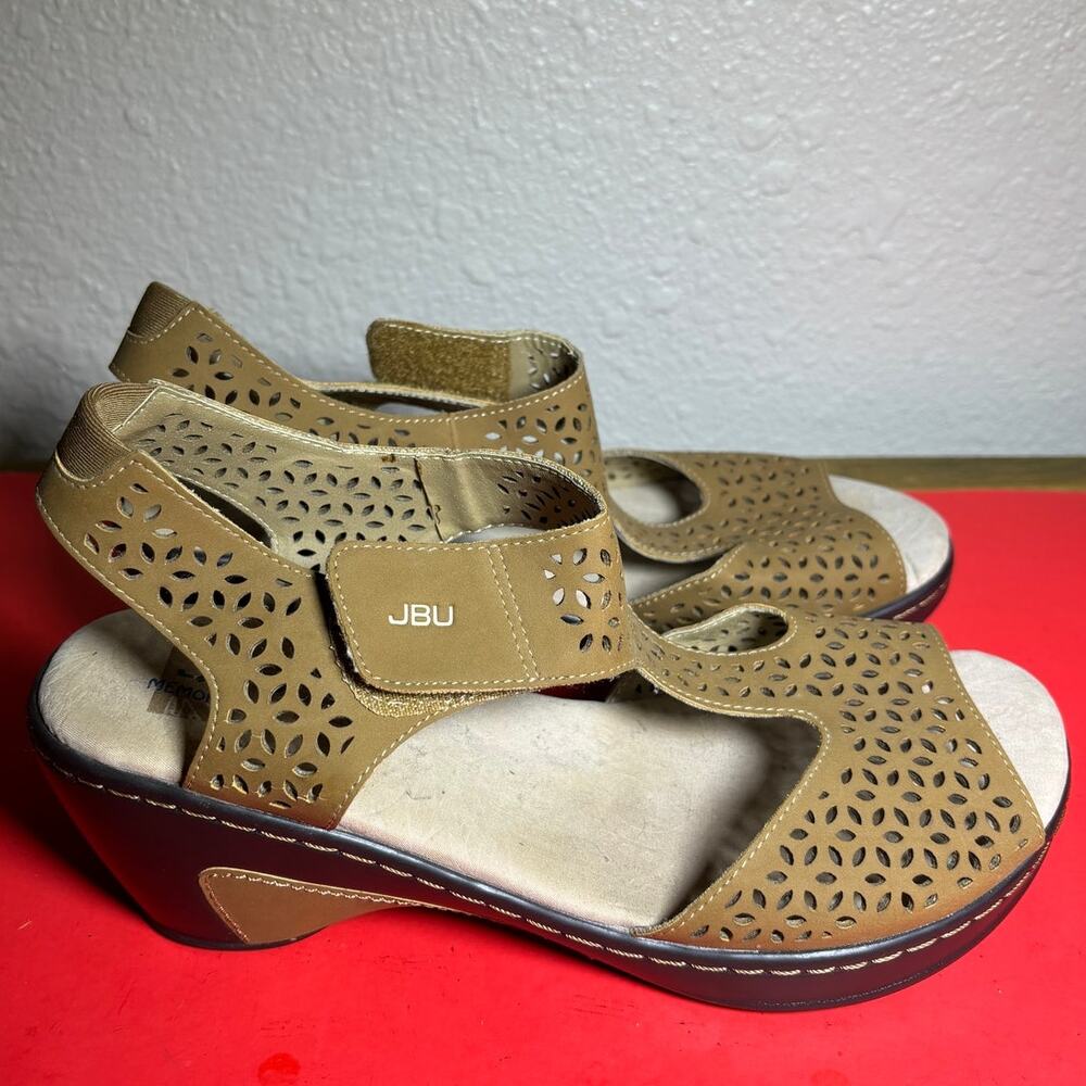 Jbu Memory Foam Chloe Sandals Size 10 M - image 5
